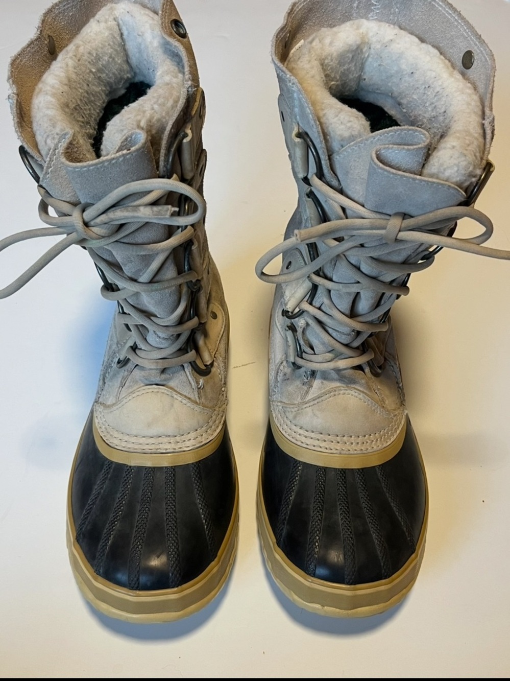 Sorel Joan Of Arctic Two-Tone Waterproof Winter Boots - Gray, Black, Tan